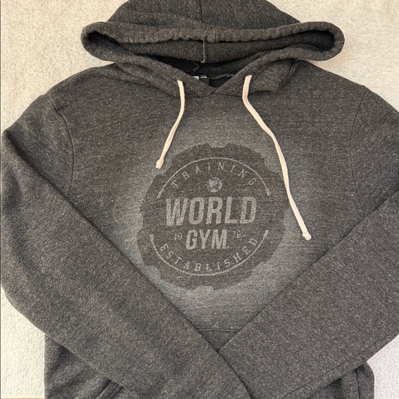 World’s Gym Other - World’s Gym Training Pullover Hoodie Sweatshirt Muscle Faded VTG Y2K Inspired
